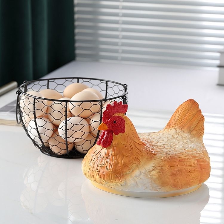 Novelty hen egg basket